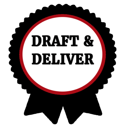 Draft and Deliver medal icon